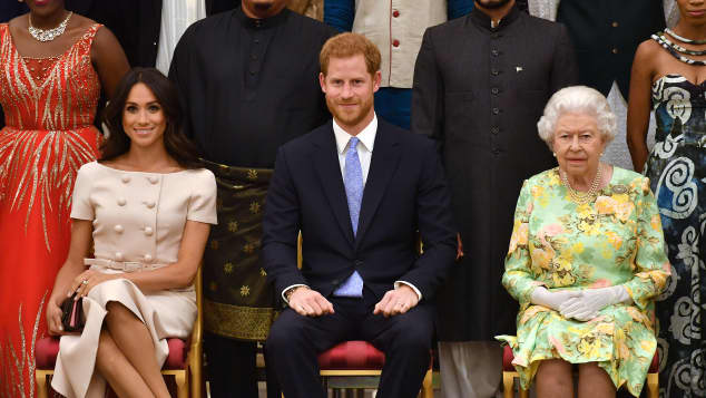Duchess Meghan, Prince Harry and The Queen