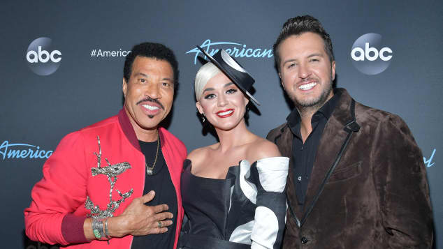 Katy Perry, Luke Bryan, and Lionel Richie