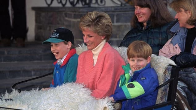 Princess Diana, Prince William and Harry