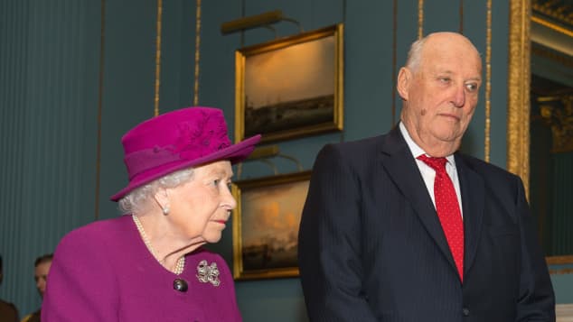Queen Elizabeth II and King Harald V