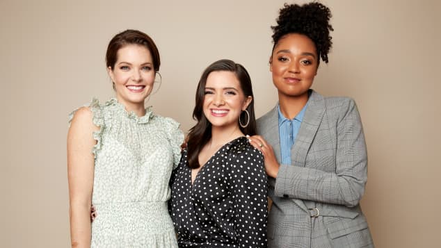 The Cast of 'The Bold Type' Meghann Fahy, Katie Stevens and Aisha Dee