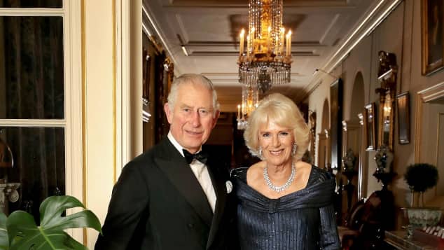 Prince Charles and the Duchess of Cornwall at Clarence House