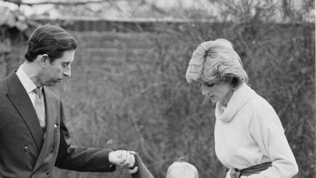Princess Diana, Prince William and Prince Charles