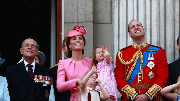 Prince Philip, Duchess Catherine and Prince William
