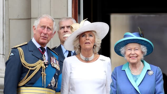 Prince Charles, Duchess Camilla and Queen Elizabeth II