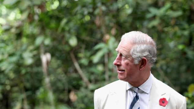 Prince Charles at the MacRitchie Reservoir Park in Singapore