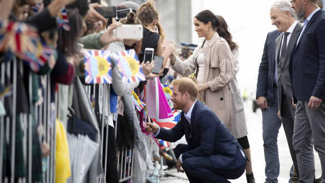 Prince Harry on a public walkabout in New Zealand