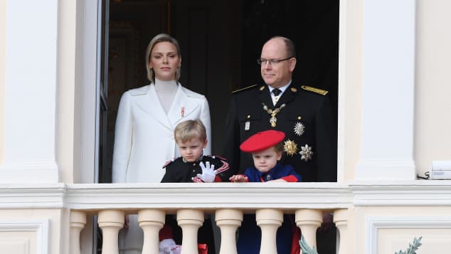 Princess Charlene, Prince Albert, Prince Jaques and Princess Gabriella