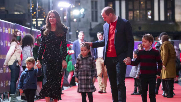 Príncipe William, duquesa Kate e hijos