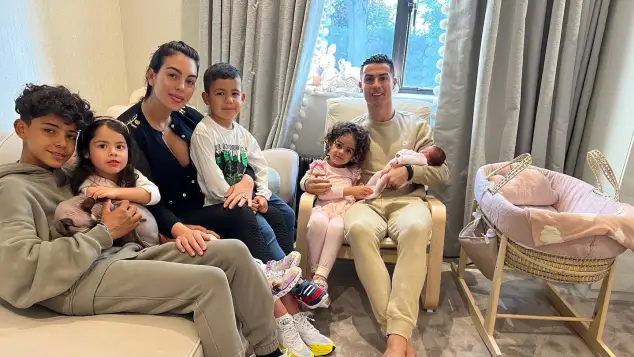 Cristiano Ronaldo and his family