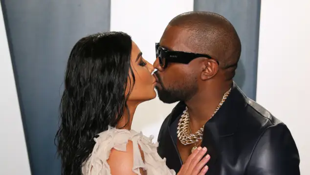 Kanye West and Kim Kardashian