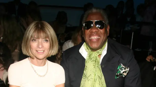 André Leon Talley and Anna Wintour