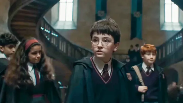 Arabella Stanton, Alastair Stout and Dominic McLaughlin in 'Harry Potter'