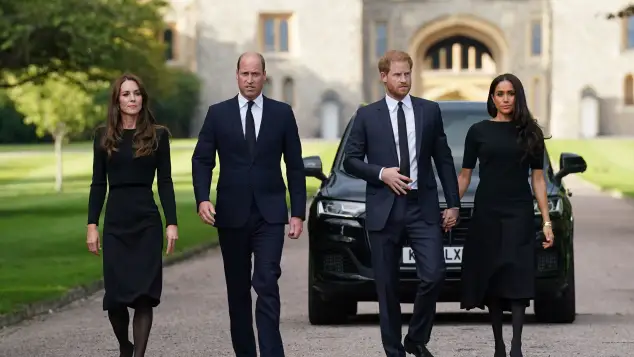 Princess Kate, Prince William, Prince Harry and Duchess Meghan