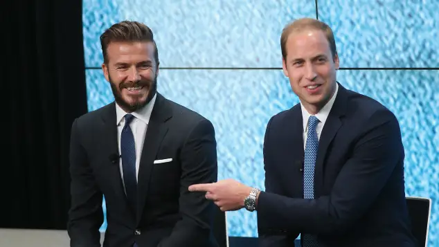 David Beckham and Prince William