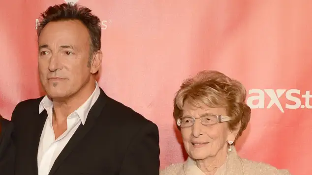 Bruce Springsteen with his mother Adele