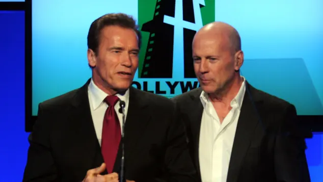 Bruce Willis and Arnold Schwarzenegger