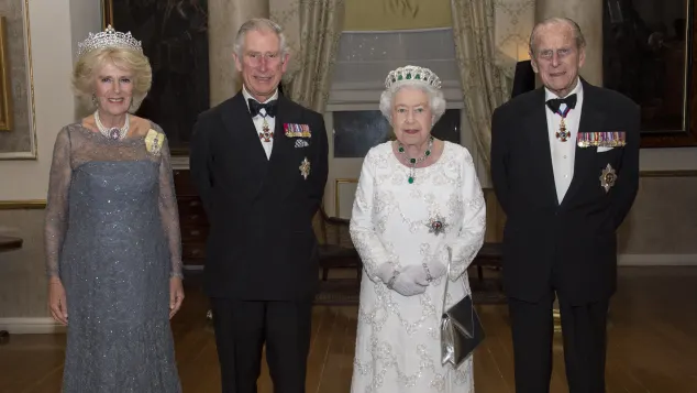 Duchess Camilla, Prince Charles, Queen Elizabeth and Prince Philip