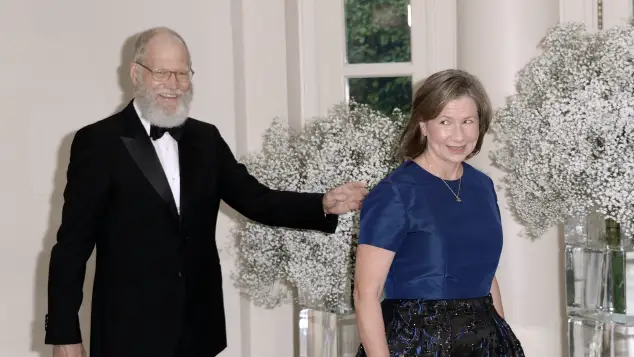 David Letterman and Regina Lasko