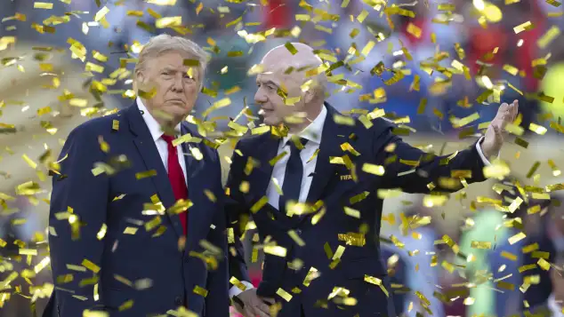 Donald Trump and Gianni Infantino