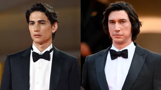 Enzo Vogrincic and Adam Driver