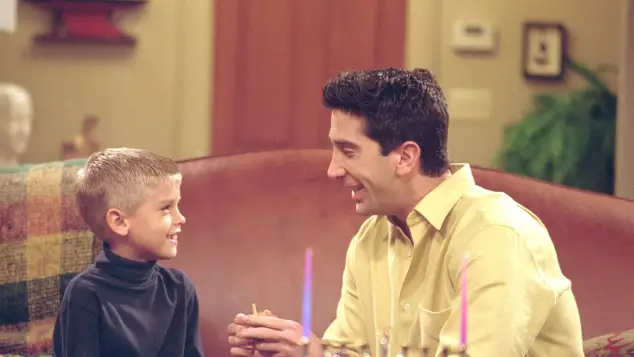 Cole Sprouse and David Schwimmer