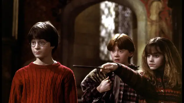 Daniel Radcliffe, Rupert Grint, and Emma Watson in 'Harry Potter'