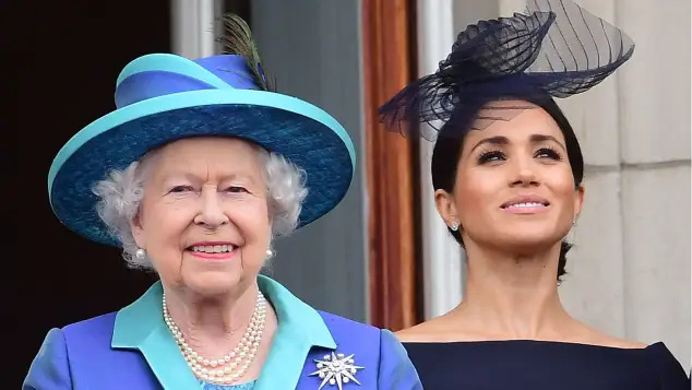 Queen Elizabeth II and Duchess Meghan