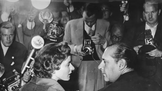 Ingrid Bergman and Roberto Rossellini