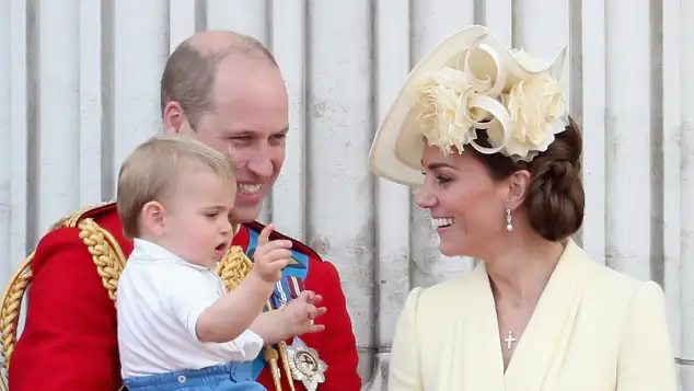 Prince William, Prince Louis and Kate Middleton