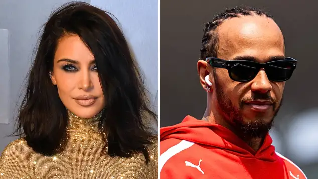 Kim Kardashian and Lewis Hamilton