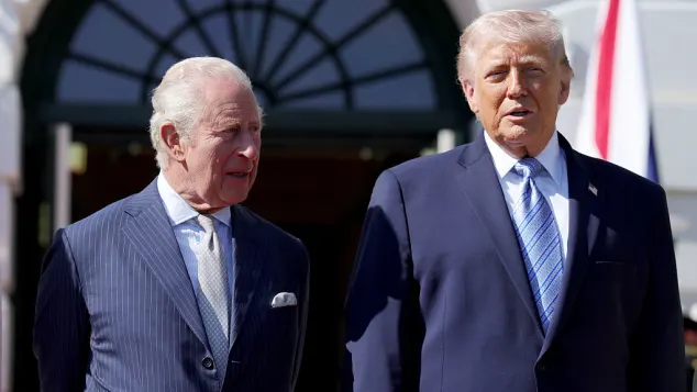 King Charles III and Donald Trump