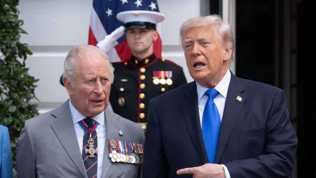 King Charles III and Donald Trump