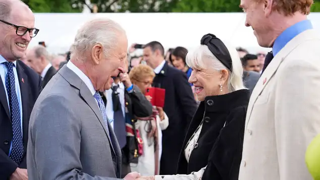 King Charles III and Helen Mirren
