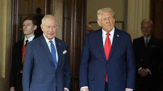 King Charles and Donald Trump