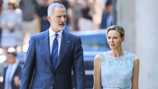 King Felipe and Princess Charlène