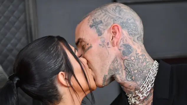 Kourtney Kardashian and Travis Barker