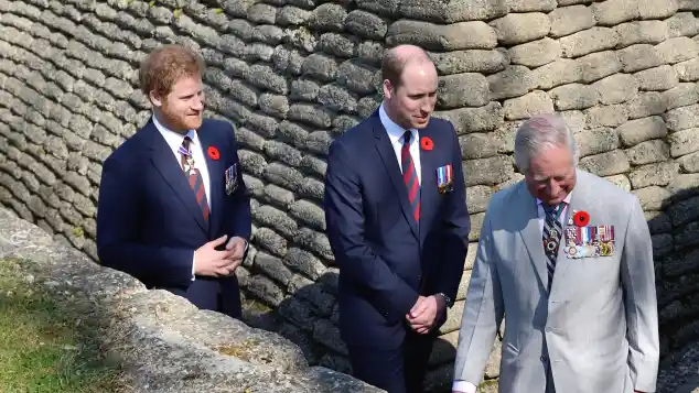 King Charles, Prince William, and Prince Harry