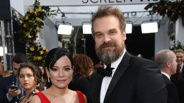 Lily Allen and David Harbour