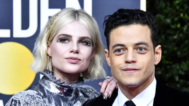Lucy Boynton and Rami Malek