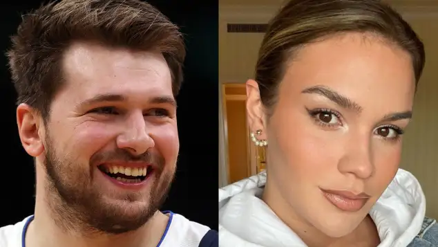 Luka Doncic and Anamaria Goltes