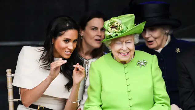 Duchess Meghan and Queen Elizabeth II