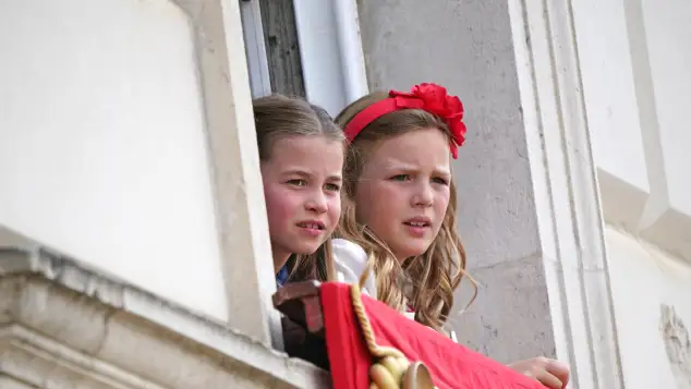 Princess Charlotte and Mia Tindall