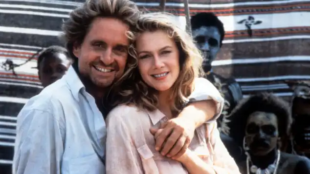 Michael Douglas and Kathleen Turner in 'The Jewel Of The Nile'