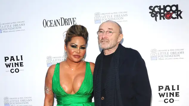 Phil Collins and Orianne Cevey