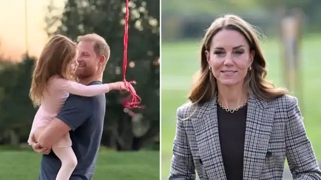 Prince Harry, Princess Lilibet and Princess Kate
