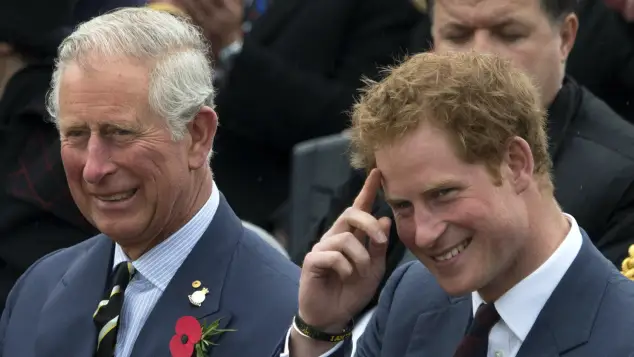 King Charles III and Prince Harry