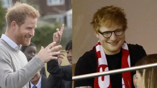 Prince Harry and Ed Sheeran