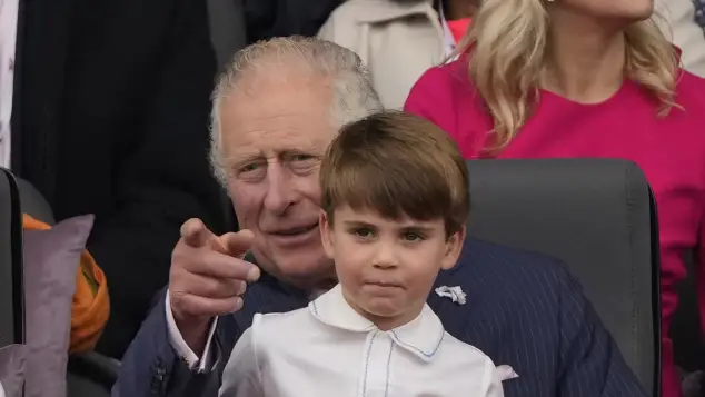 King Charles III and Prince Louis
