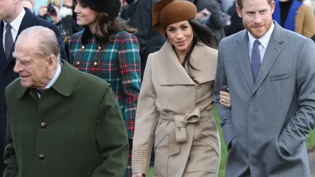 Prince Philip, Duchess Meghan and Prince Harry